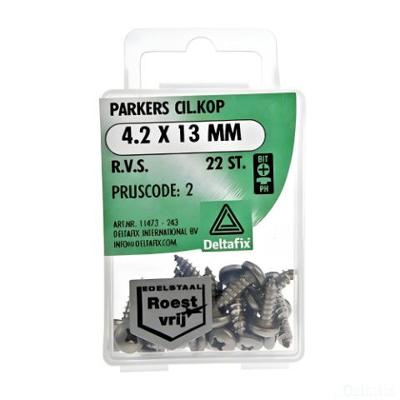 Parkers ck 4,2x13mm rvs 22st - Deltafix