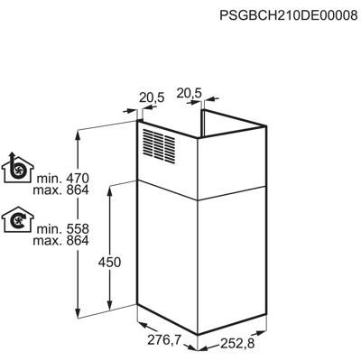 Electrolux MECK51 Afzuigkap accessoire Zwart