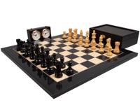 De Franse Ridder Luxe Zwart Schaakset De Franse Ridder Luxe Zwart Schaakset