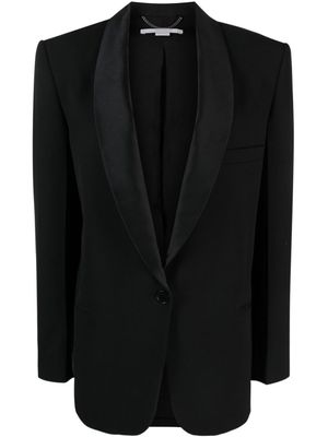 Stella McCartney blazer boutonné à col châle - Noir