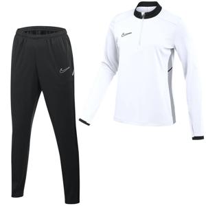 Nike Academy 25 Trainingspak 1/4-Zip Dames Wit Zwart Grijs