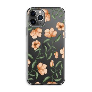 Peachy flowers: iPhone 11 Pro Max Transparant Hoesje