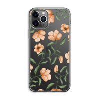 Peachy flowers: iPhone 11 Pro Max Transparant Hoesje
