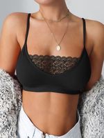 Lace Edge Sexy Perspective Plus Suspender Vest Bottomed Bra - thumbnail