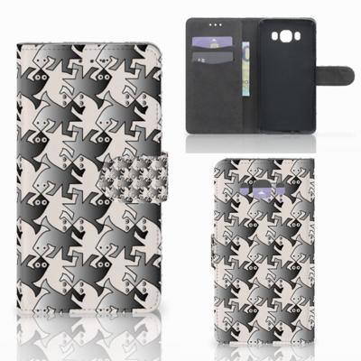 Samsung Galaxy J7 2016 | Telefoonhoesje | Met pasjeshouder | Salamander Grey