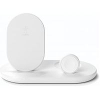 Belkin 3-in-1 wirel. Charger for Apple Watch/iPhone. white