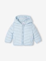 Lichte donsjas met capuchon voor baby's hemelsblauw Lichte donsjas met capuchon voor baby's hemelsblauw