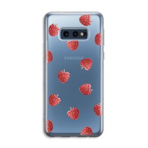 Framboosjes: Samsung Galaxy S10e Transparant Hoesje