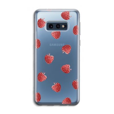 Framboosjes: Samsung Galaxy S10e Transparant Hoesje
