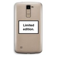 Limited edition: LG K10 (2016) Transparant Hoesje