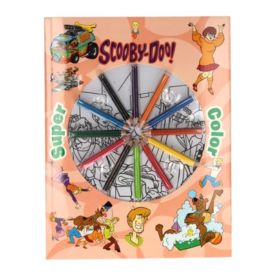 Boek Specials Nederland BV Super color kleurboek scooby-doo met potloden