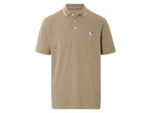 LIVERGY Heren poloshirt (Beige, L)