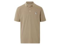 LIVERGY Heren poloshirt (Beige, L)