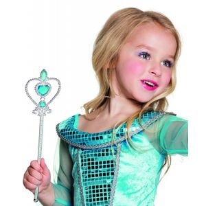 Prinsessen toverstaf blauw 32 cm   -