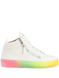 Giuseppe Zanotti baskets Kriss à imprimé arc-en-ciel - Blanc