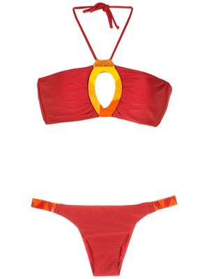 Amir Slama bikini à découpe - Rouge