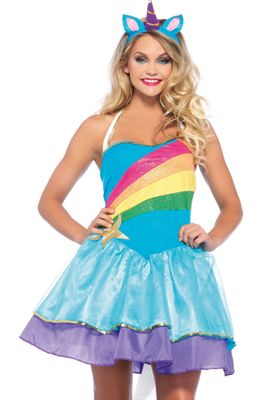 Rainbow Unicorn Kostuum Dames