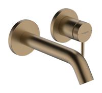 Hansgrohe Tecturis S ééngreeps wastafelkraan inbouw voor wandmontage, met uitloop 16,5 cm, Brushed Bronze - thumbnail