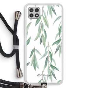 Branch up your life: Samsung Galaxy A22 4G Transparant Hoesje met koord