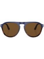 Persol lunettes de soleil teintées à monture ronde - Bleu - thumbnail