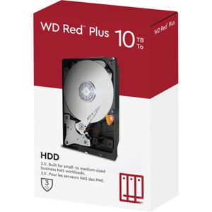 Red Plus interne harde schijf 10 TB 7200 RPM 3.5" SATA III