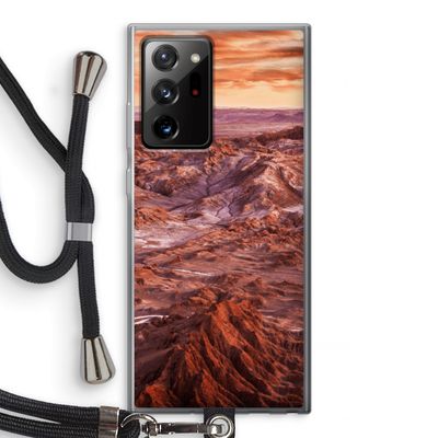 Mars: Samsung Galaxy Note 20 Ultra / Note 20 Ultra 5G Transparant Hoesje met koord