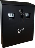 Asbak brasq wand 32x26cm zwart