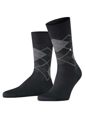 Burlington - Socks - Manchester - zwart, Maat:40-46