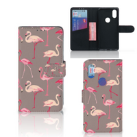 Xiaomi Mi Mix 2s Telefoonhoesje met Pasjes Flamingo - thumbnail