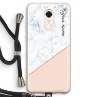 Marmer in stijl: Xiaomi Redmi 5 Transparant Hoesje met koord