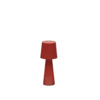Kave Home - Arenys tafellampje met rood geschilderde afwerking - thumbnail