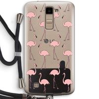 Anything Flamingoes: LG K10 (2016) Transparant Hoesje met koord