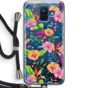 Tropisch 2: Samsung Galaxy A6 (2018) Transparant Hoesje met koord