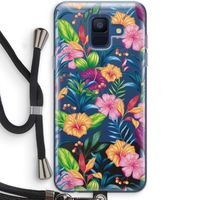 Tropisch 2: Samsung Galaxy A6 (2018) Transparant Hoesje met koord