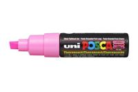 Paintmarker uni posca pc8k b schuin fluor roze