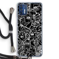 Vexx Black City : Motorola Moto G9 Plus Transparant Hoesje met koord