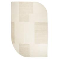 By-Boo Organisch Vloerkleed 'Contour' 190 x 290cm, kleur Off White