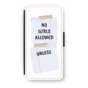 No Girls Allowed Unless: iPhone 7 Plus Flip Hoesje