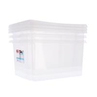 Sunware nesta opbergboxen 32l 3 stuks wit/transparant