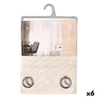 Gordijn Gift Decor Bruin 140 x 260 cm Strepen (6 Stuks)