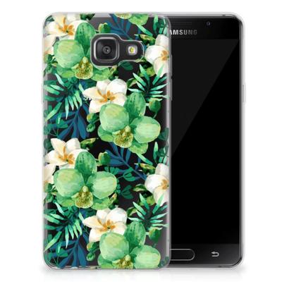 Samsung Galaxy A3 2016 | TPU Case | Orchidee Groen Samsung Galaxy A3 2016 | TPU Case | Orchidee Groen