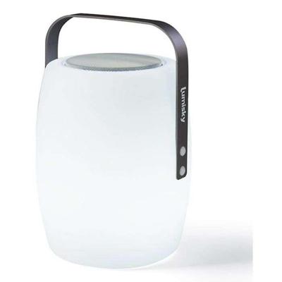 Draadloze bluetooth speakerlamp - LUMISKY - LUCY PLAY - H31 cm - Dimbare witte en veelkleurige LED