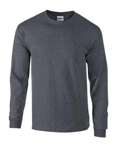 Gildan G2400 Ultra Cotton™ Long Sleeve T-Shirt - Dark Heather - 3XL