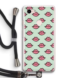 Lipjes: Pixel 3 Transparant Hoesje met koord