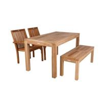 Teak tuinset Java 180 cm 4-delig