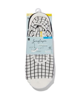 HEMA Damesfooties met katoen - 5 paar zwart (zwart)