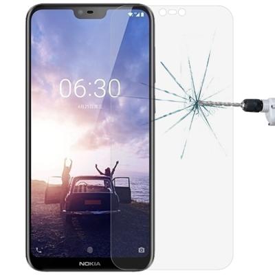 0 26 mm 9H 2.5D getemperd glas Film voor Nokia X6