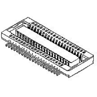 Molex 54722-0604 Mezzanineconnector Totaal aantal polen: 60 Rastermaat: 0.5 mm Inhoud: 1 stuk(s) Tape on Mini reel