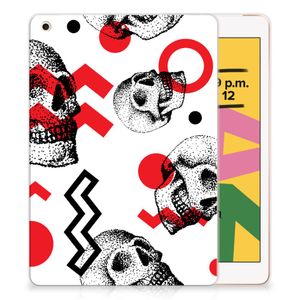 Tablet BackCover Apple iPad 10.2 | iPad 10.2 (2020) | 10.2 (2021) Skull Red