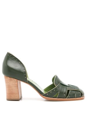 Sarah Chofakian escarpins Scarpin Colette 55 mm en cuir - Vert
